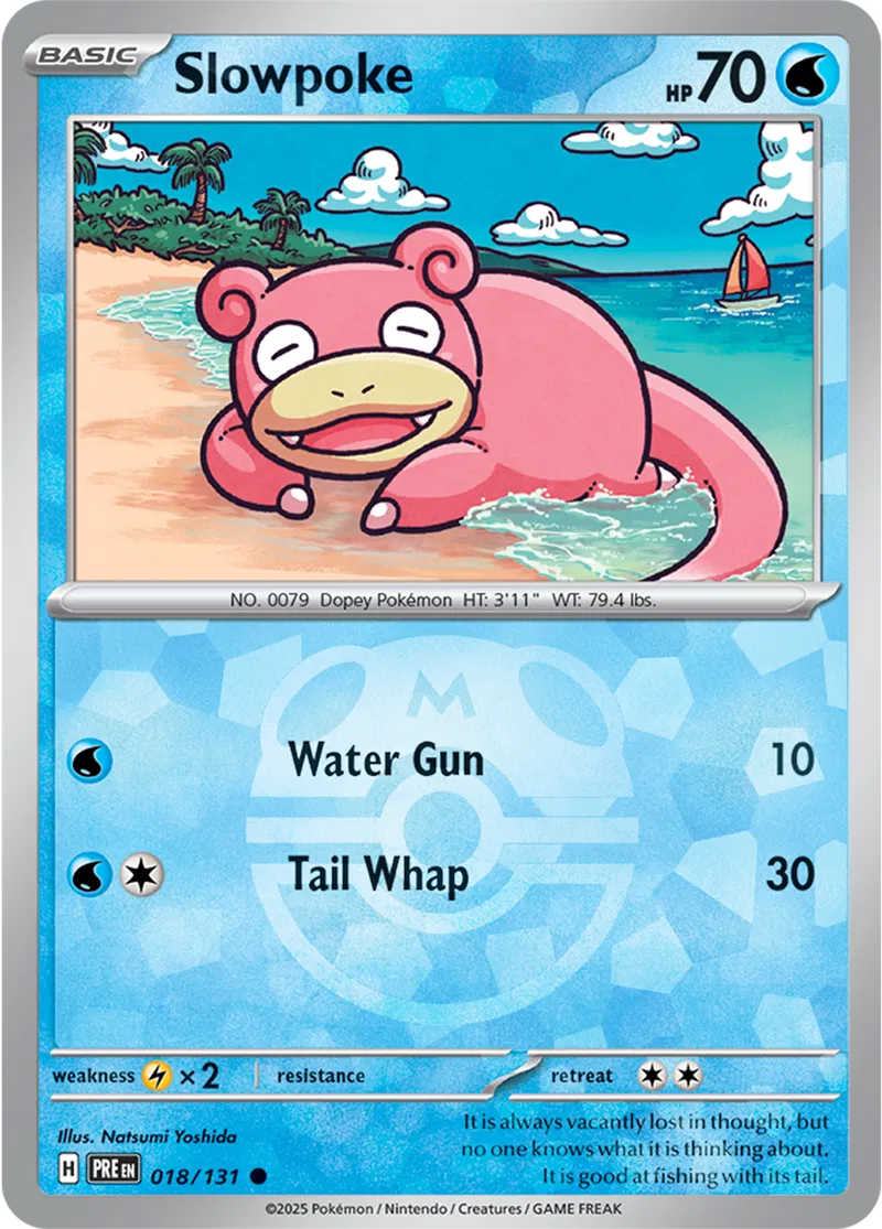 Slowpoke (Master Ball Pattern) - #018/131 : Prismatic Evolutions Holo