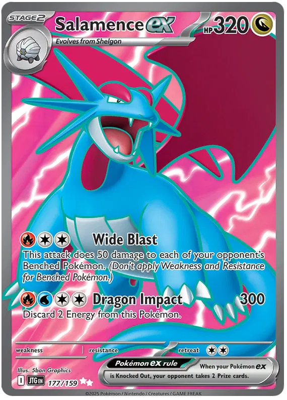 Salamence Ex - #177/159 - SV09: Journey Together