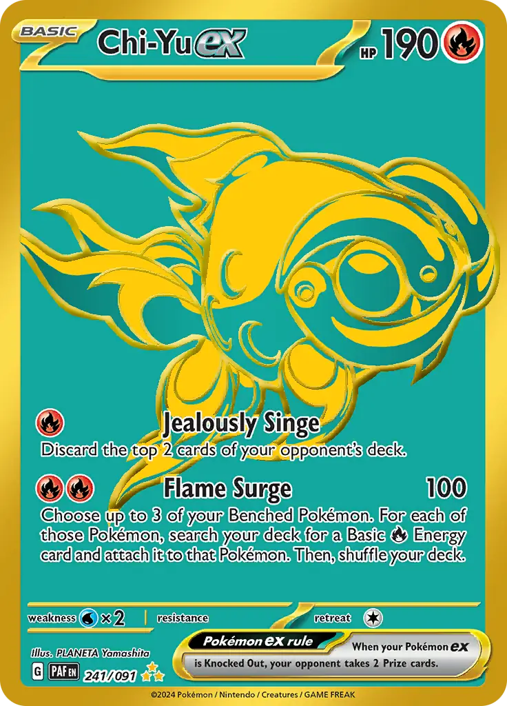 Chi-Yu Ex - 241/091 : Paldean Fates Holo