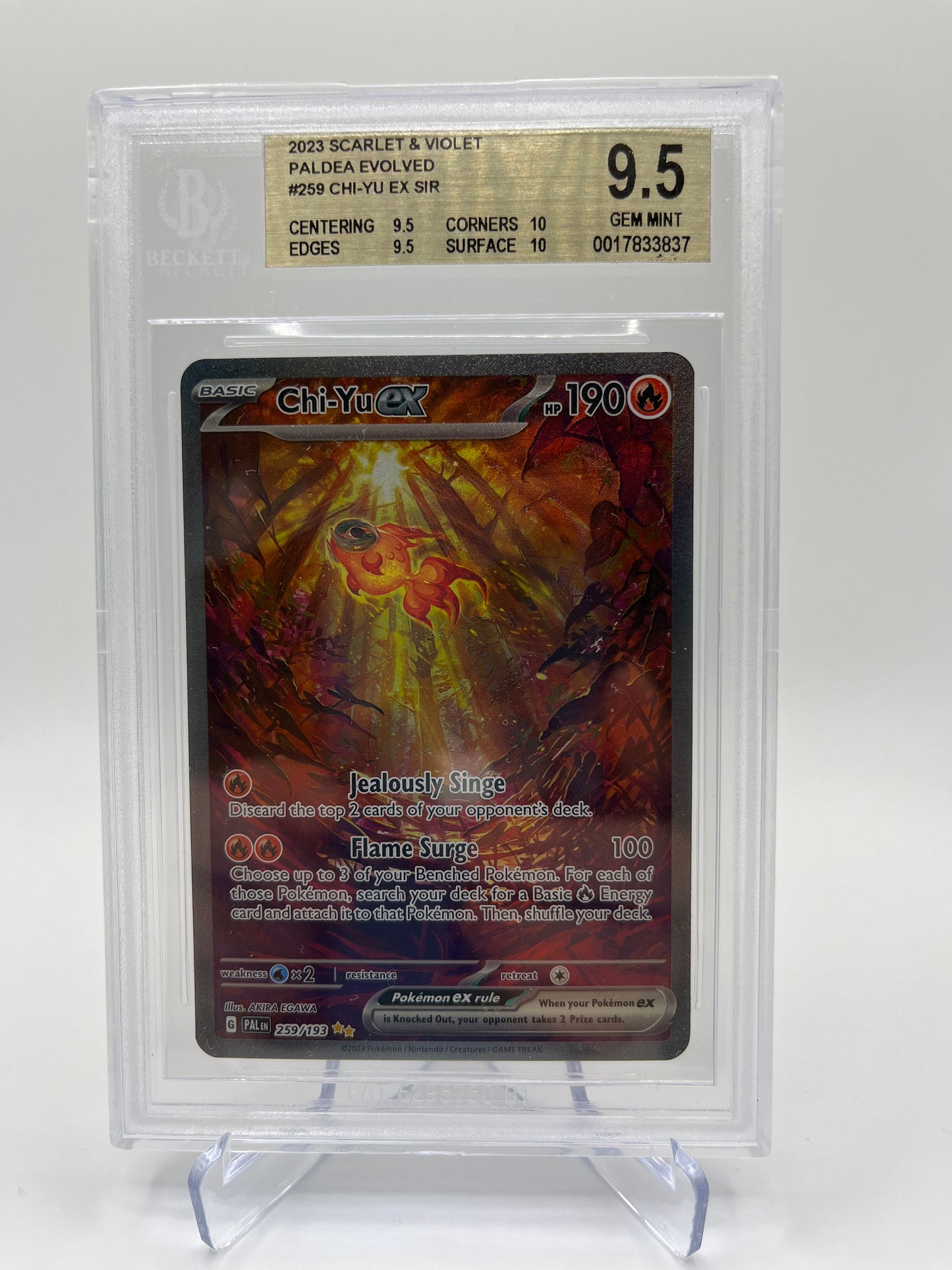 BGS 9.5 Chi-Yu Ex - #259/193 : Paldea Evolved