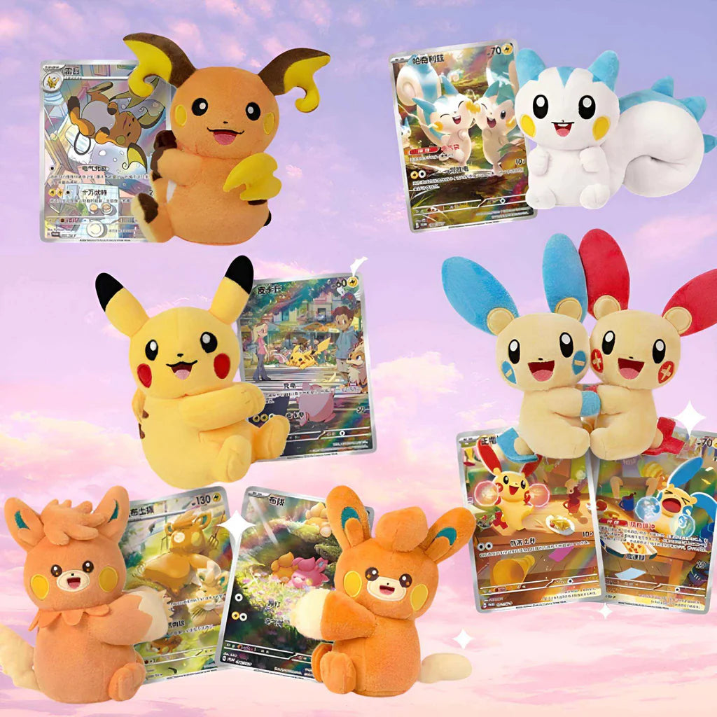 Pokemon Plush Toy Card Display Gift Box