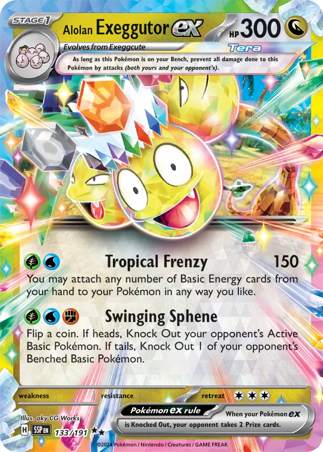 Alolan Exeggutor Ex - #133/191 : Surging Sparks