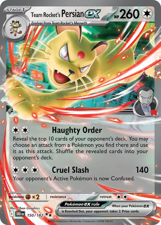 Team Rocket's Persian Ex - #150/182 : Destined Rivals