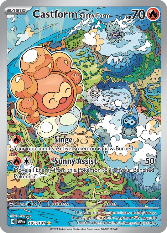 Castform Sunny Form - #195/191 : Surging Sparks
