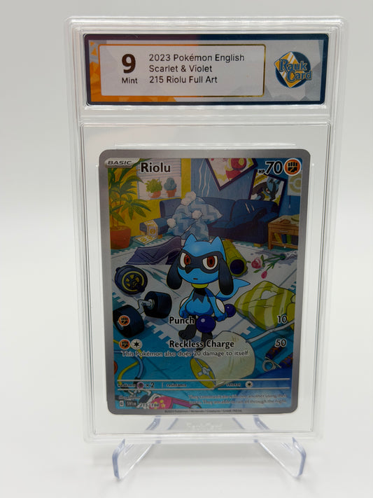 RaukCard 9 Riolu - #215/198 : Scarlet & Violet
